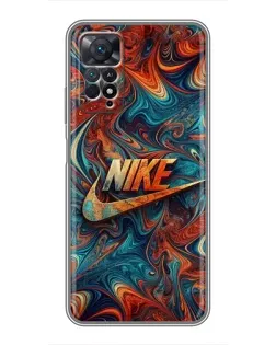 Чехол для Xiaomi Redmi Note 11 Pro с картинкой «Nike в абстракции»