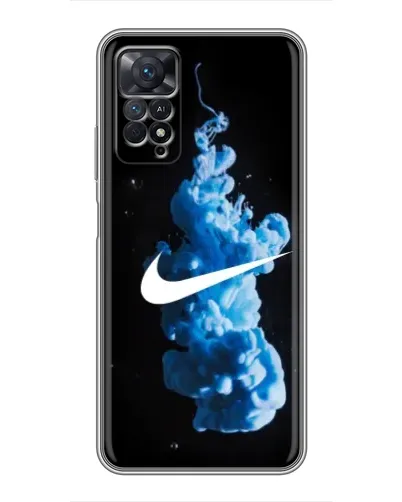 Чехол для Xiaomi Redmi Note 11 Pro с картинкой «Nike и синий дым»