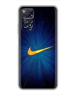 Чохол для Xiaomi Redmi Note 11 Pro з картинкою «Синій пульс Nike»