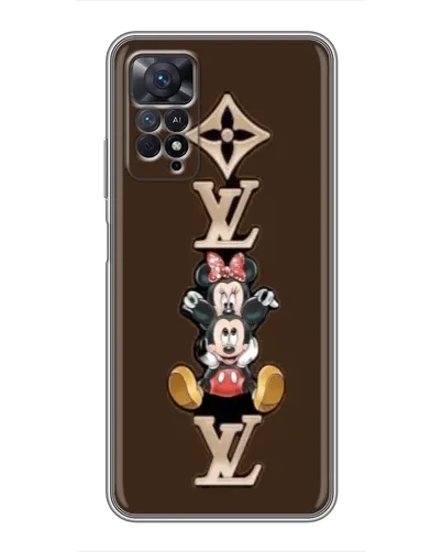 Чехол для Xiaomi Redmi Note 11 Pro с картинкой «LV и Микки Маус»