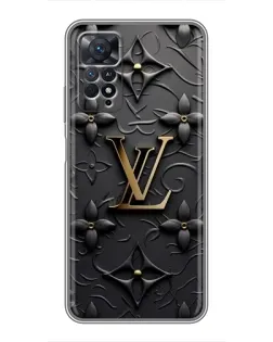 Чехол для Xiaomi Redmi Note 11 Pro с картинкой «Кожаная текстура LV»