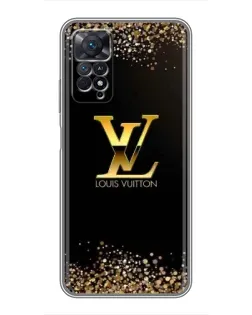 Чехол для Xiaomi Redmi Note 11 Pro с картинкой «LV — золотые искры»