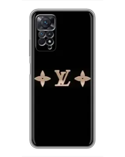 Чехол для Xiaomi Redmi Note 11 Pro с картинкой «Louis Vuitton — минимализм»