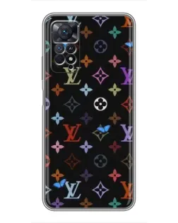 Чехол для Xiaomi Redmi Note 11 Pro с картинкой «Цветная монограмма LV»