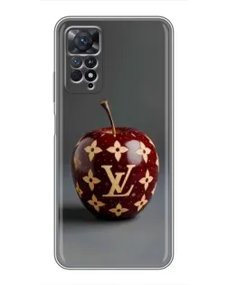 Чехол для Xiaomi Redmi Note 11 Pro с картинкой «Красное яблоко LV»