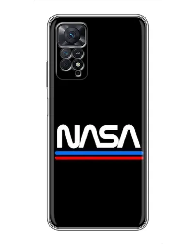 Чехол для Xiaomi Redmi Note 11 Pro с картинкой «NASA — классика Red Blue» Чехол для Xiaomi Redmi Note 11 Pro с картинкой «NASA — классика Red Blue»