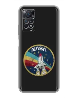 Чехол для Xiaomi Redmi Note 11 Pro с картинкой «NASA — эмблема миссии» Чехол для Xiaomi Redmi Note 11 Pro с картинкой «NASA — эмблема миссии»