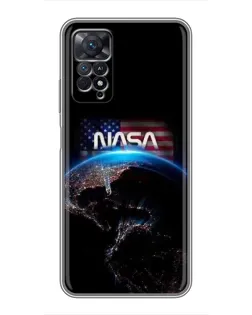Чехол для Xiaomi Redmi Note 11 Pro с картинкой «Земля из космоса NASA»
