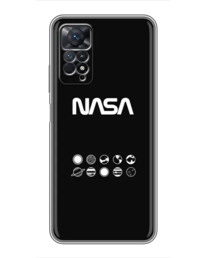 Чехол для Xiaomi Redmi Note 11 Pro с картинкой «NASA — технический принт» Чехол для Xiaomi Redmi Note 11 Pro с картинкой «NASA — технический принт»