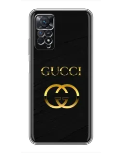 Чехол для Xiaomi Redmi Note 11 Pro с картинкой «Золотой логотип Gucci»