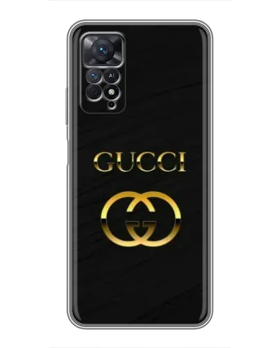 Чехол для Xiaomi Redmi Note 11 Pro с картинкой «Золотой логотип Gucci»
