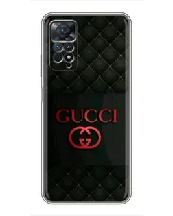 Чехол для Xiaomi Redmi Note 11 Pro с картинкой «Gucci — стеганый черный»