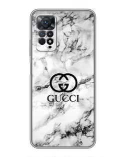 Чехол для Xiaomi Redmi Note 11 Pro с картинкой «Gucci — мраморный шик»