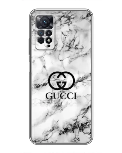 Чехол для Xiaomi Redmi Note 11 Pro с картинкой «Gucci — мраморный шик»