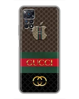 Чехол для Xiaomi Redmi Note 11 Pro с картинкой «Gucci — брендированный десерт»