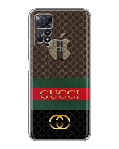 Чехол для Xiaomi Redmi Note 11 Pro с картинкой «Gucci — брендированный десерт»