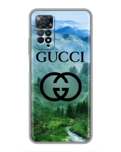 Чехол для Xiaomi Redmi Note 11 Pro с картинкой «Gucci — горный пейзаж»