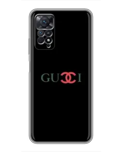 Чехол для Xiaomi Redmi Note 11 Pro с картинкой «Gucci — красный градиент»
