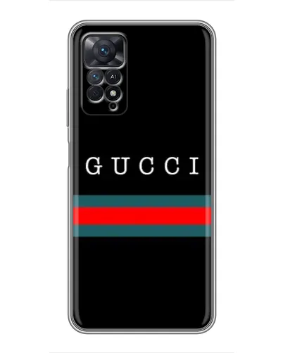 Чехол для Xiaomi Redmi Note 11 Pro с картинкой «Gucci — красный пояс»