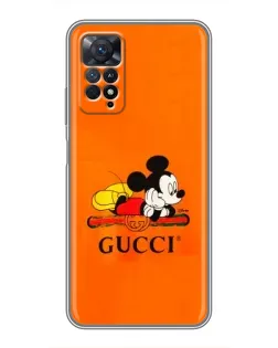 Чохол для Xiaomi Redmi Note 11 Pro з картинкою «Міккі Маус Gucci — помаранч» Чохол для Xiaomi Redmi Note 11 Pro з картинкою «Міккі Маус Gucci — помаранч»