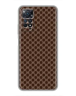 Чохол для Xiaomi Redmi Note 11 Pro з картинкою «Gucci — шоколадна сітка» Чохол для Xiaomi Redmi Note 11 Pro з картинкою «Gucci — шоколадна сітка»