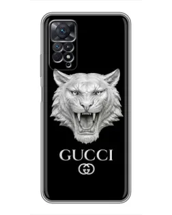 Чохол для Xiaomi Redmi Note 11 Pro з картинкою «Gucci — срібний лев» Чохол для Xiaomi Redmi Note 11 Pro з картинкою «Gucci — срібний лев»