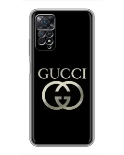 Чохол для Xiaomi Redmi Note 11 Pro з картинкою «Gucci — золото на чорному» Чохол для Xiaomi Redmi Note 11 Pro з картинкою «Gucci — золото на чорному»