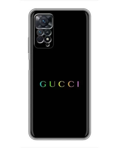 Чохол для Xiaomi Redmi Note 11 Pro з картинкою «Gucci — неоновий мінімалізм» Чохол для Xiaomi Redmi Note 11 Pro з картинкою «Gucci — неоновий мінімалізм»