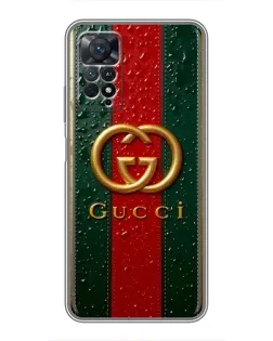 Чохол для Xiaomi Redmi Note 11 Pro з картинкою «Gucci — фірмова смуга та золото» Чохол для Xiaomi Redmi Note 11 Pro з картинкою «Gucci — фірмова смуга та золото»