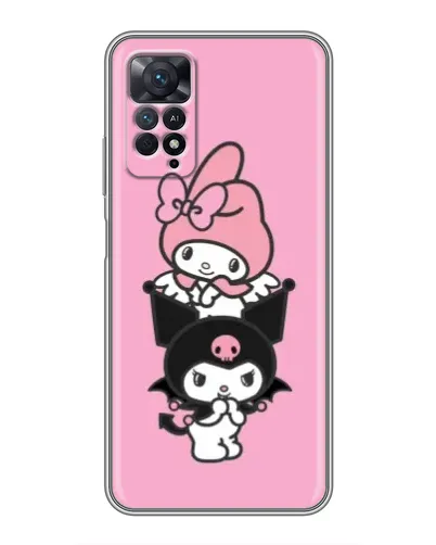 Чехол для Xiaomi Redmi Note 11 Pro с картинкой «My Melody и Kuromi»