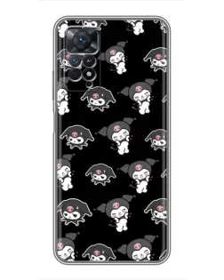 Чехол для Xiaomi Redmi Note 11 Pro с картинкой «Черный паттерн Kuromi» Чехол для Xiaomi Redmi Note 11 Pro с картинкой «Черный паттерн Kuromi»