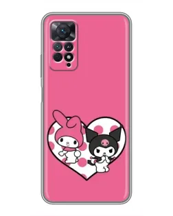 Чехол для Xiaomi Redmi Note 11 Pro с картинкой «Kuromi и My Melody» Чехол для Xiaomi Redmi Note 11 Pro с картинкой «Kuromi и My Melody»