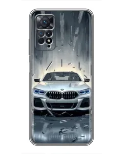 Чехол для Xiaomi Redmi Note 11 Pro с картинкой «BMW в свете фар»