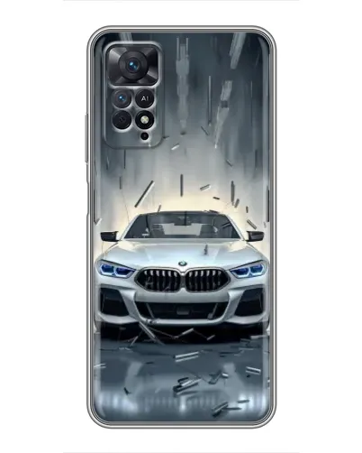 Чехол для Xiaomi Redmi Note 11 Pro с картинкой «BMW в свете фар»