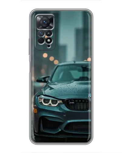 Чехол для Xiaomi Redmi Note 11 Pro с картинкой «BMW в огнях города»