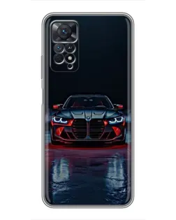 Чехол для Xiaomi Redmi Note 11 Pro с картинкой «BMW на мокрой дороге»