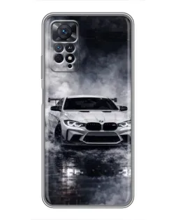 Чехол для Xiaomi Redmi Note 11 Pro с картинкой «BMW сквозь туман»