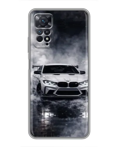 Чехол для Xiaomi Redmi Note 11 Pro с картинкой «BMW сквозь туман»