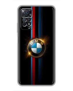 Чехол для Xiaomi Redmi Note 11 Pro с картинкой «BMW M-Power неон»