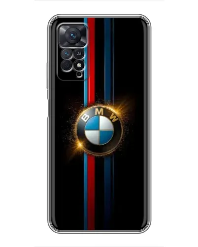 Чехол для Xiaomi Redmi Note 11 Pro с картинкой «BMW M-Power неон»