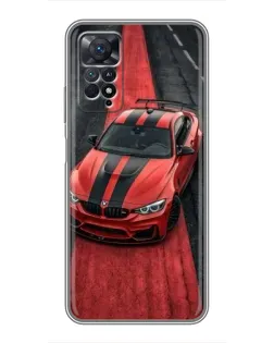 Чехол для Xiaomi Redmi Note 11 Pro с картинкой «BMW на красной дорожке»