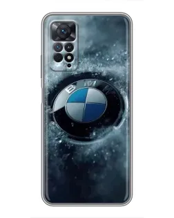 Чохол для Xiaomi Redmi Note 11 Pro з картинкою «Логотип BMW — лід»