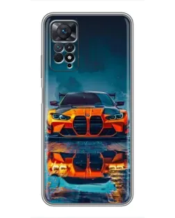 Чохол для Xiaomi Redmi Note 11 Pro з картинкою «BMW — золота емблема»
