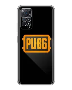 Чехол для Xiaomi Redmi Note 11 Pro с картинкой «PUBG — рамка лого»