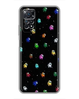 Чехол для Xiaomi Redmi Note 11 Pro с картинкой «Экипаж Among Us»