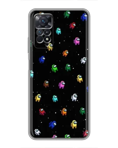 Чехол для Xiaomi Redmi Note 11 Pro с картинкой «Экипаж Among Us»