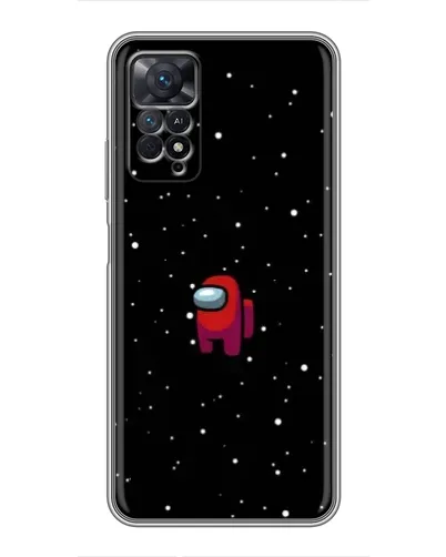 Чехол для Xiaomi Redmi Note 11 Pro с картинкой «Красный Among Us»