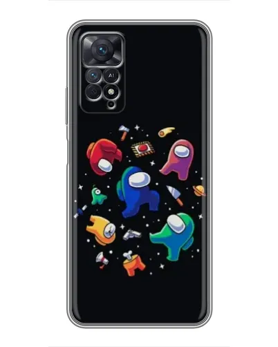 Чехол для Xiaomi Redmi Note 11 Pro с картинкой «Among Us космос»