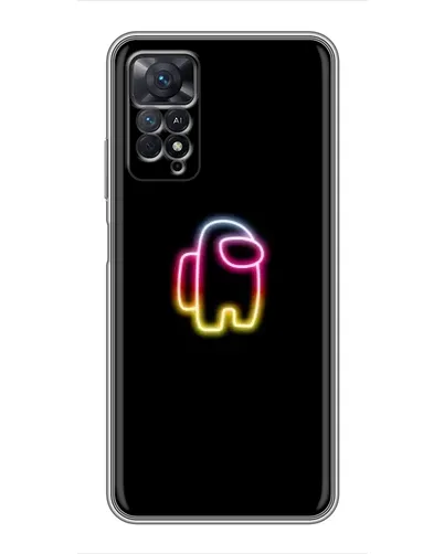 Чехол для Xiaomi Redmi Note 11 Pro с картинкой «Among Us градиент»