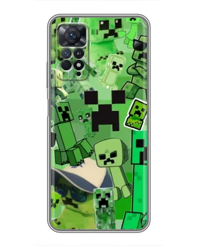 Чехол для Xiaomi Redmi Note 11 Pro с картинкой «Криперы Minecraft» Чехол для Xiaomi Redmi Note 11 Pro с картинкой «Криперы Minecraft»